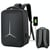 Sac À Dos Ordinateur 15 Pouces Étanche Avec Port USB Grande Capacité Gris YONIS