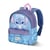 Petit Sac à Dos Stitch Disney Pastel Feuilles - Bleu / Violet