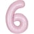 Ballon Géant Rose Mat - Chiffre 6