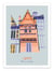 Affiche 30 x 40 cm - Quimper - Maison à Colombage - Artmoric