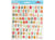 102 Autocollants - Alphabet & Chiffres - Couleurs naturelles