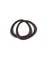 Lot de 2 Anses de sac en bois en forme de triangle - DMC Marron Foncé