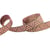 Ruban géométrique métal rose clair 15mm au mètre