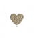 Ecussons Thermocollant Coeur broderie 4 X 4,5 cm - Mediac Marron