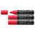 Lot de 3 marqueurs peinture acrylique pointe large biseautée - STABILO - Rouge foncé - FREE acrylic T800C
