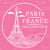 Pochoir plastique souple réutilisable 30 x 30 cm Fabrika Decoru PARIS TOUR EIFFEL 030