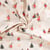 Tissu Coton imprimé Lapin de Noël sur fond Ecru