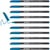 Lot de 10 feutres de coloriage - EDDING - Pointe balle 1 mm - Bleu clair
