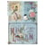 1 feuille de papier de riz 22.5 x 32 cm découpage collage Paper Designs OISEAU FLEUR VINTAGE 0140