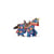 39787 Cheval bleu fleur de lys - Papo - Orange