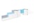 Passerelle 5 blocs blanc bleu gris - Velinda