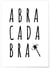 Affiche Abracadabra | A3 : 29,7x42cm