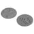 Labels Papillon+couronne, 30mm ø, 2 pièces