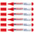 Lot de 6 marqueurs textiles pointe ronde 2-3 mm - EDDING - Rouge