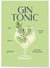 Affiche Cocktail Gin Tonic 2 | A3 : 29,7x42cm