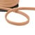 Bobine 20m double cordon chevrons 10mm beige foncé
