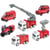 6 véhicules de pompiers 12cm à friction - WDK GROUPE PARTNER