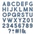 Gabarit de découpe pour machine - Sizzix Tim Holtz - Alphanumeric Bold 80 pièces