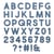 Gabarit de découpe pour machine - Sizzix Tim Holtz - Alphanumeric Bold 80 pièces