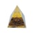 Pyramide Orgonite Oeil de Tigre Pentacle - Omsaé