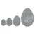 Pochoirs à découper Kit: Oeufs de Pâques, 1,5 - 4,5cm x 1,1 - 3,2cm, 4 pièces