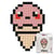 Kit mosaïque DIY pixel art - Glace kawaii - Classique