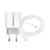Mayaxess Chargeur Secteur pour iPhone 15 Pro Max 20W + Câble USB-C 1m Blanc