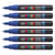 Lot de 6 Marqueurs pointe conique extra-fine POSCA PC1MC 0,7 - 1mm Bleu Foncé POSCA