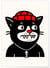 Affiche Chat urbain | A3 : 29,7x42cm