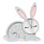 Lampe Veilleuse Lapin Gris clair - Little Lights