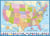 Puzzle 1000 pièces - Carte des Etats-Unis - Eurographics