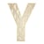Lettre Y en bois Alphabet géant ajouré 24 cm