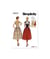 Patron Simplicity 9676 - Robe deux pièces vintage du 36 au 52 (FR) taille n°FR 34-42