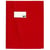 PROTEGE CAHIER PVC 19/100 17X22 ROUGE