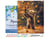 Peinture par Numéro Figured'Art avec Cadre - Ourson et feuilles tombantes - Kit de Loisir Créatif DIY Numéro d'Art Complet - 40x50cm toile tendue sur châssis