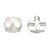 20 BOUTONS Métal Métal argenté - Perle Nacrée beige acrylique 8 mm - creation couture DIY