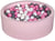 Piscine à balles Aire de jeu + 450 balles rose blanc,rose clair,gris - Velinda