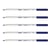 Crayon de couleur PRIMO - Laqué - Mine 3,8 mm - Bleu Outremer - Lot de 5