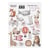 Planche de stickers couleur embelissement Fabrika Decoru BOHO BABY GIRL 335