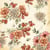Lot de 4 serviettes en papier découpage collage 33 cm FLEUR FEUILLE ORANGE F 806