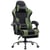 Chaise gaming ergonomique GTPLAYER - Tissu - GT800A - Noir/vert - 50 x 50 x 125 cm