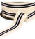 Bobine 20m élastique bicolore avec liseret central 32mm écru
