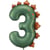 Ballon Aluminium Géant Dinosaure Chiffre 3   92 cm