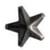 Ki-Sign - Clous rivet à griffes Étoile 8mm 40 pièces - Black Nickel