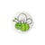 Bouton culot abeille 15mm (Vert)