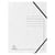 Chemise à élastique 3 rabats carte lustrée 355gm2 - A4 - Blanc - x 25 - Exacompta