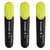 Lot de 3 surligneurs pointe biseautée 1+5 mm - SCHNEIDER - Jaune - Job
