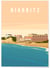 Affiche ville Biarritz 2 | A3 : 29,7x42cm