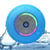 Enceinte Bluetooth Waterproof Mini Avec Lumière LED Radio FM Subwoofer Carte TF Ventouse Bleu YONIS