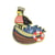 Lot de 3 écussons thermocollants océan pelican 5,5cm x 5cm